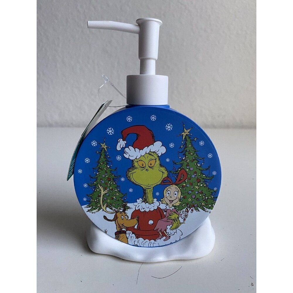 The Grinch Who Stole Christmas Ceramic Soap Dispenser Pump Cindy Lou Max NEW